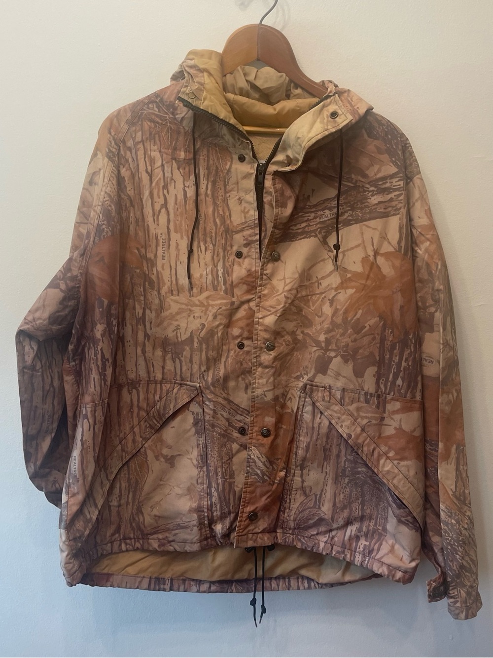 80s/90s 10x Gore-Tex Gorpcore camo rain jacket XL